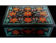 black marble inlay handicraft box-RE3460